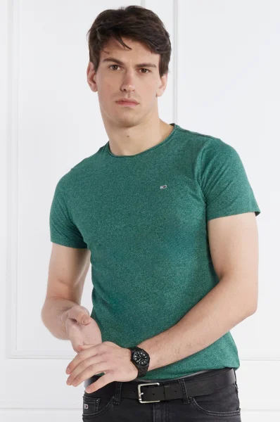 T-shirt JASPE | Slim Fit Tommy Jeans zielony