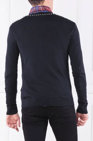 Sweater | Slim Fit | with addition of wool Versace Collection black