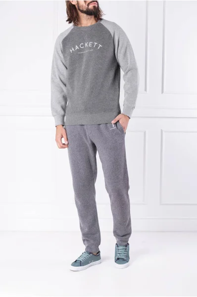 Sweatshirt CLASSIC | Classic fit Hackett London gray