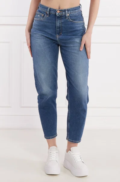 Jeansy MOM JEAN | Tapered Tommy Jeans granatowy