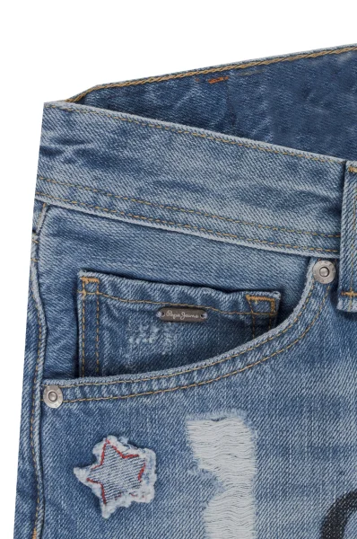 Szorty Trasher | Regular Fit | mid waist Pepe Jeans London niebieski