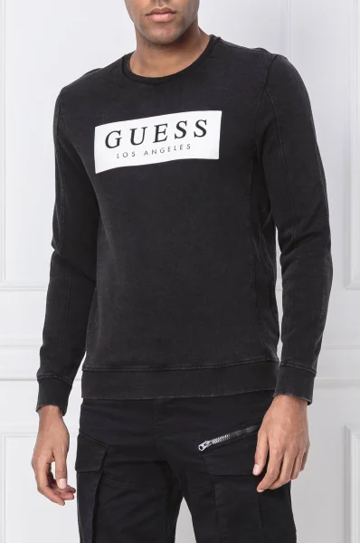 Sweatshirt DAVIS | Slim Fit GUESS black