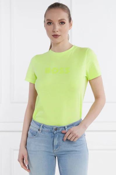 T-shirt C_ELOGO_5 | Regular Fit BOSS ORANGE lime green