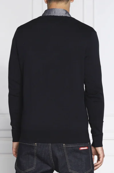 Sweater core | Regular Fit | with addition of silk Tommy Hilfiger navy blue