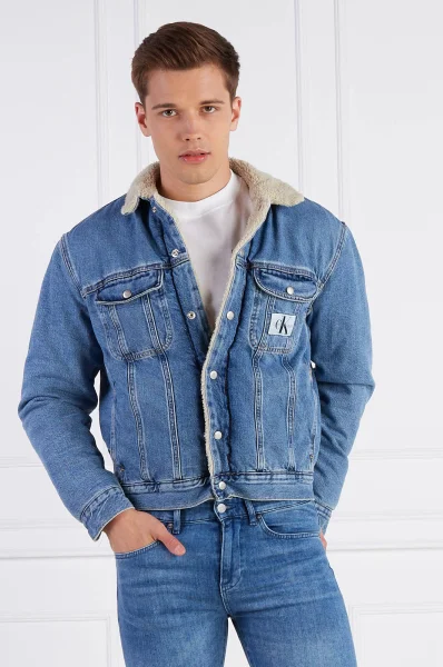 Vintage Calvin Klein Sherpa Jacket M CK Jeans Stonewash Denim Trucker  R29051 - Etsy