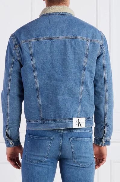 Kurtka jeansowa REGULAR 90S SHERPA DENIM JACKET | Regular Fit CALVIN KLEIN JEANS niebieski