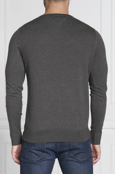 светр core | regular fit | з додаванням шовку Tommy Hilfiger графітовий