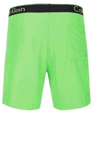 Szorty kąpielowe Neon Calvin Klein Swimwear limonkowy