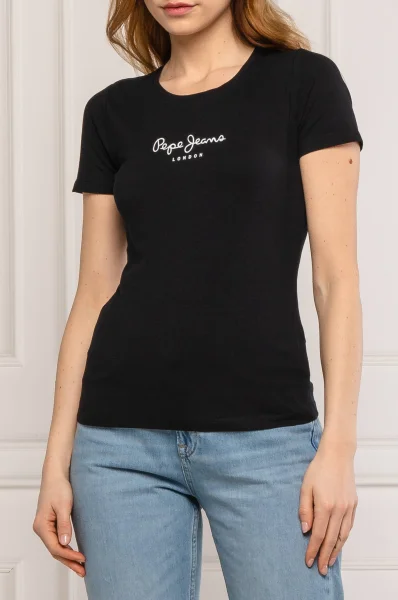футболка new virginia | slim fit Pepe Jeans London чорний