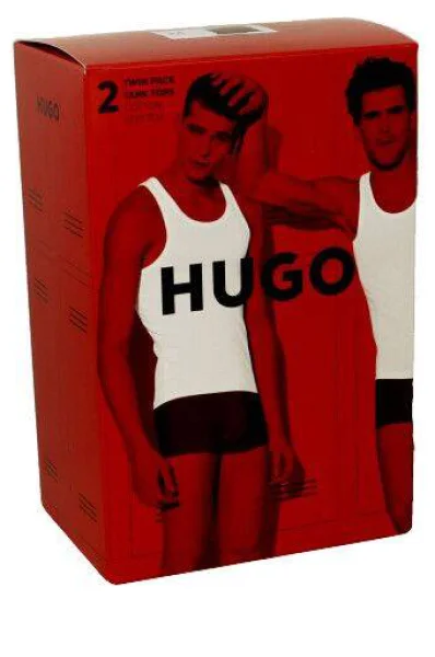 майка 2 шт. | regular fit Hugo Bodywear оливковий
