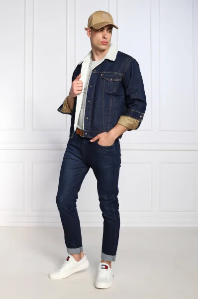 Lined jeans jacket TYPE 3 SHERPA | Regular Fit Levi's navy blue