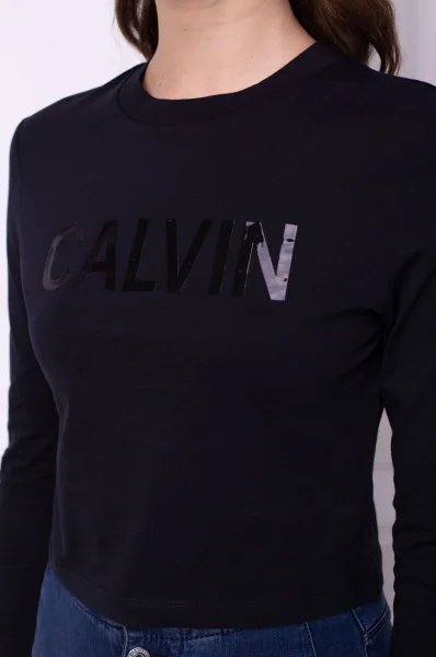 Bluzka SHINY | Regular Fit CALVIN KLEIN JEANS czarny
