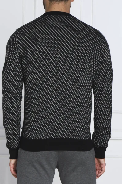 woolen sweater lacrimo | regular fit BOSS BLACK black