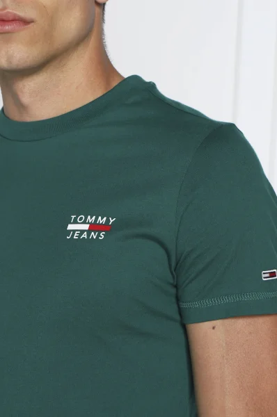 футболка | slim fit Tommy Jeans зелений