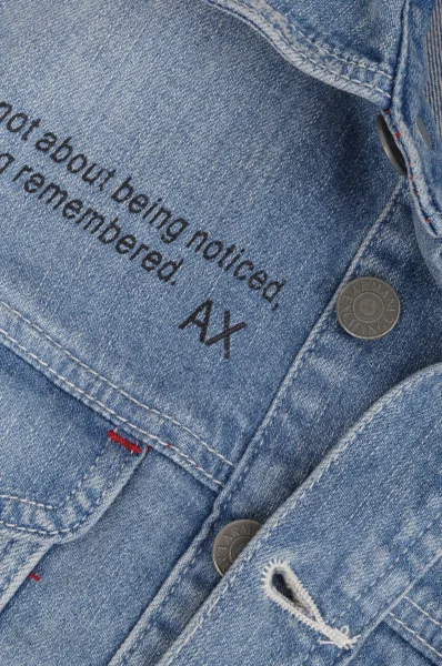 Kurtka jeansowa Armani Exchange błękitny