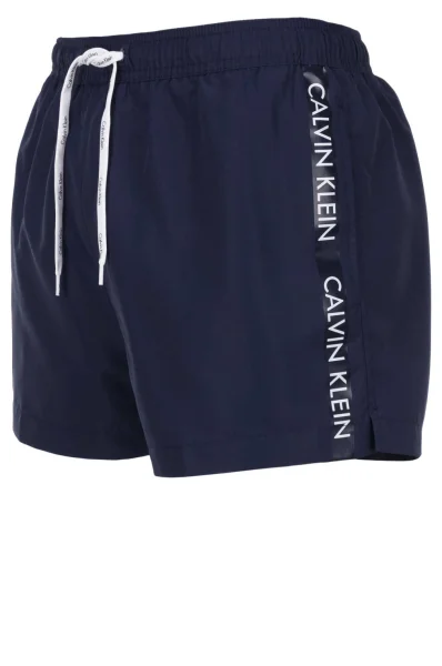Szorty kąpielowe drawstring Calvin Klein Swimwear granatowy