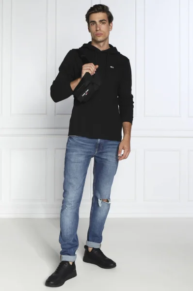 Bluza WAFFLE | Regular Fit Tommy Jeans czarny