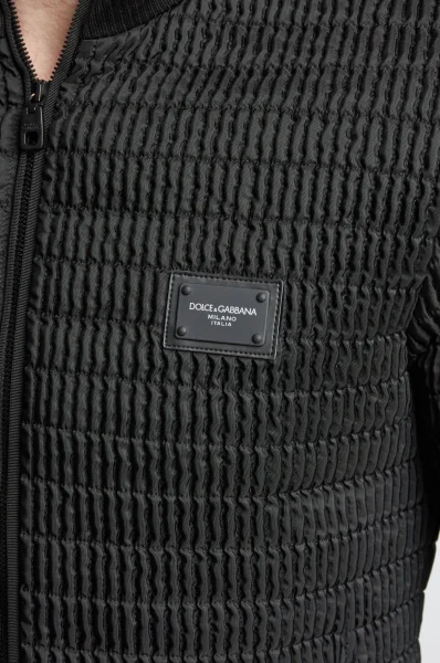 Bomber jacket | Regular Fit | with addition of silk Dolce & Gabbana black