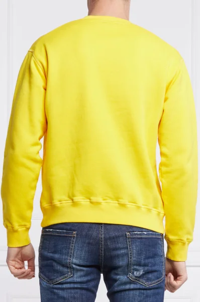 Bluza Icon Spray C | Regular Fit Dsquared2 żółty
