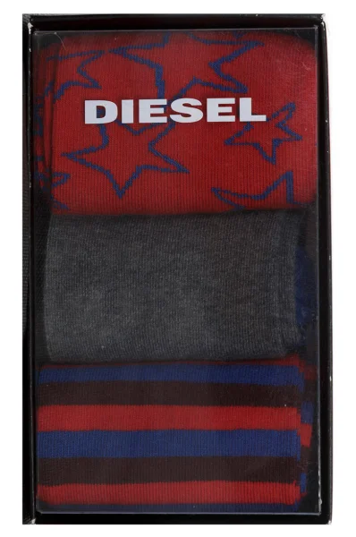 3-pack Socks Diesel red