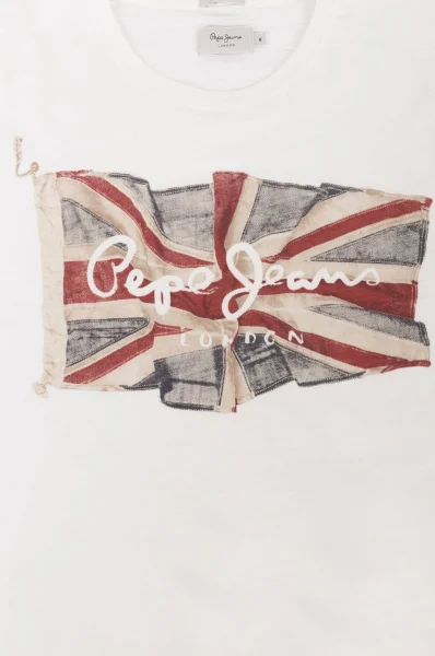 Flag Tee longsleeve Pepe Jeans London cream