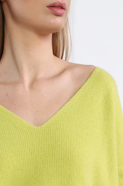 бавовняний светр | loose fit | з додаванням шовку RIANI лимоновий