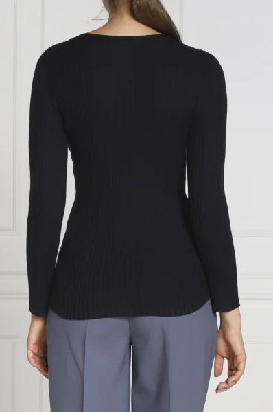 Silk sweater | with addition of cashmere Emporio Armani navy blue