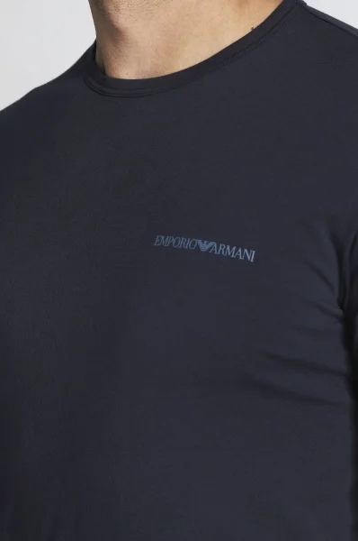 T-shirt 2-pack | Regular Fit Emporio Armani granatowy