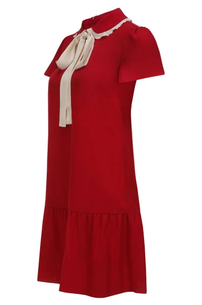 Jedwabna sukienka Red Valentino czerwony