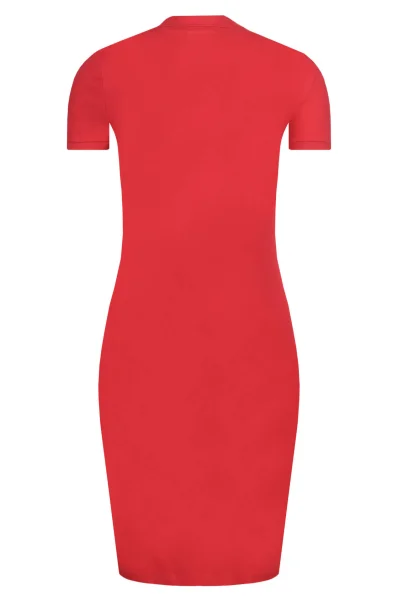 Sukienka | pique Lacoste czerwony