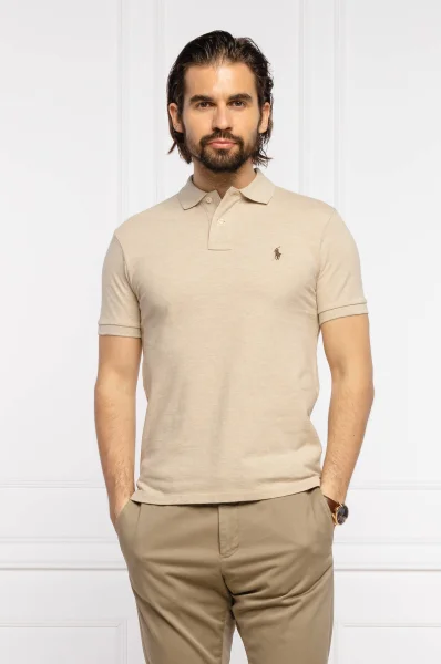 Polo | Slim Fit | pique POLO RALPH LAUREN beżowy