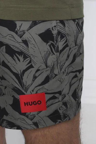Szorty kąpielowe ALOHA | Regular Fit Hugo Bodywear zielony