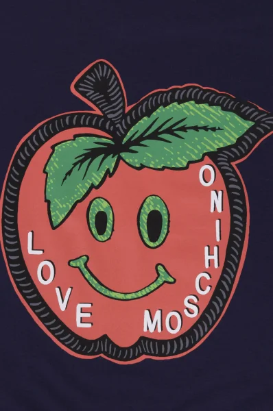 T-shirt Love Moschino granatowy