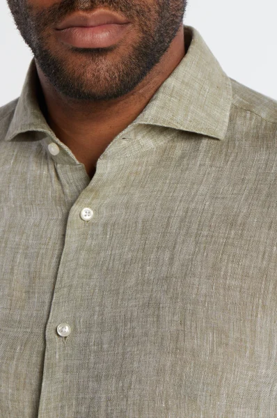 Linen shirt 146Pai-W | Slim Fit Joop! olive green