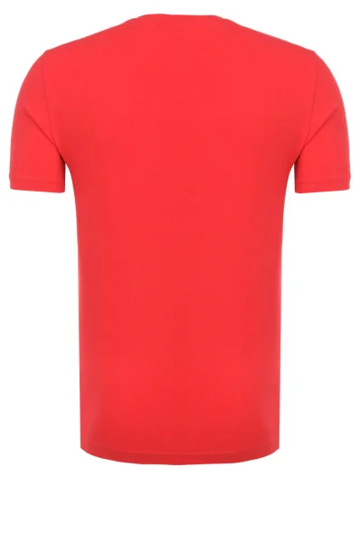 T-shirt EA7 czerwony