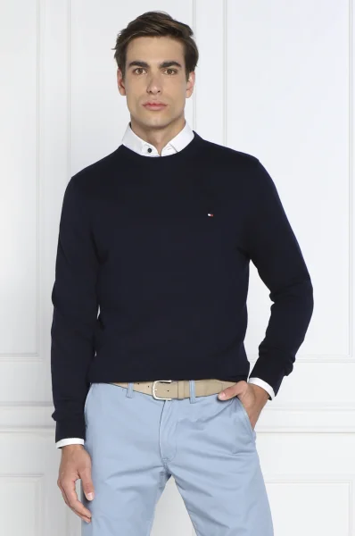 светр | regular fit | з додаванням кашеміру Tommy Hilfiger темно-синій
