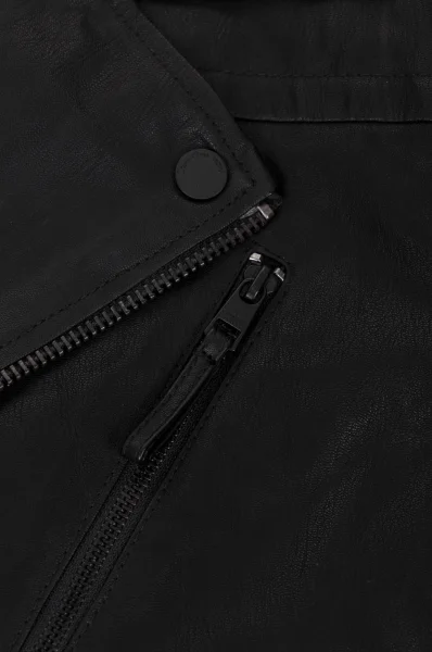 Faux-Leather Jacket CALVIN KLEIN JEANS black