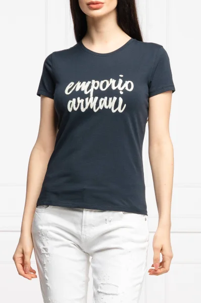 футболка | regular fit Emporio Armani темно-синій