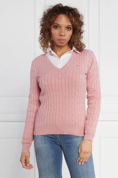 Sweter | Regular Fit Gant różowy