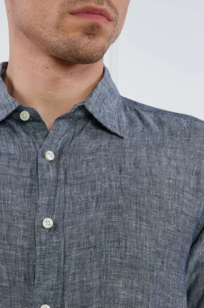 Linen shirt Liam | Regular Fit BOSS BLACK charcoal