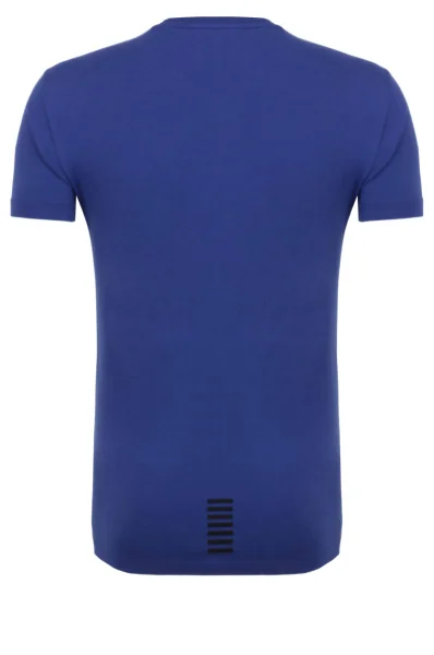 T-shirt EA7 niebieski