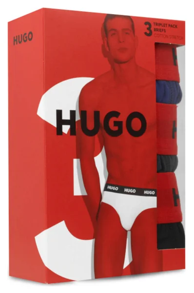 Slipy 3-pack Hugo Bodywear granatowy