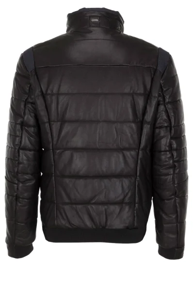 Jonkins2 Leather Jacket BOSS GREEN black