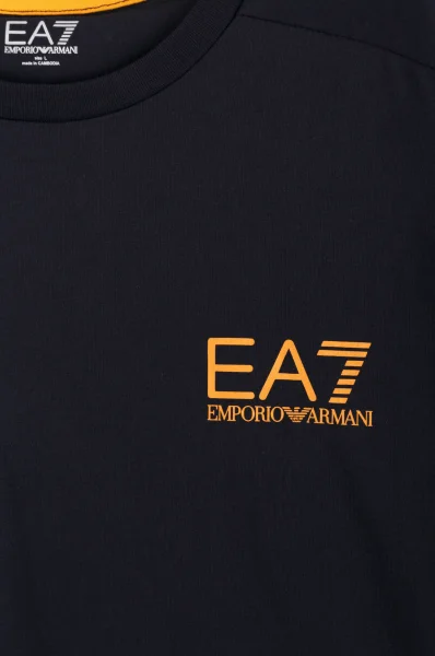 T-shirt EA7 granatowy