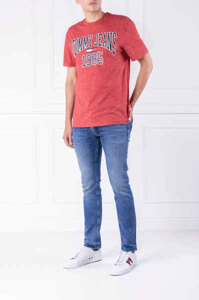 T-shirt | Regular Fit Tommy Jeans czerwony