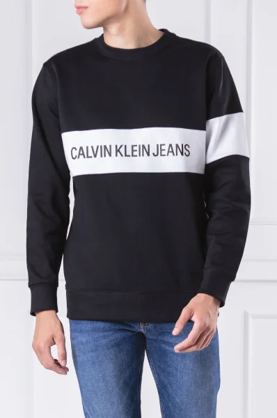 Sweatshirt STRIPE INSTITUTIONAL | Regular Fit CALVIN KLEIN JEANS black