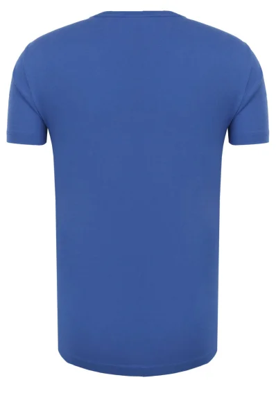 T-shirt EA7 błękitny