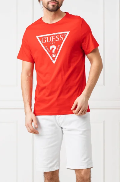 T-shirt | Regular fit Guess czerwony
