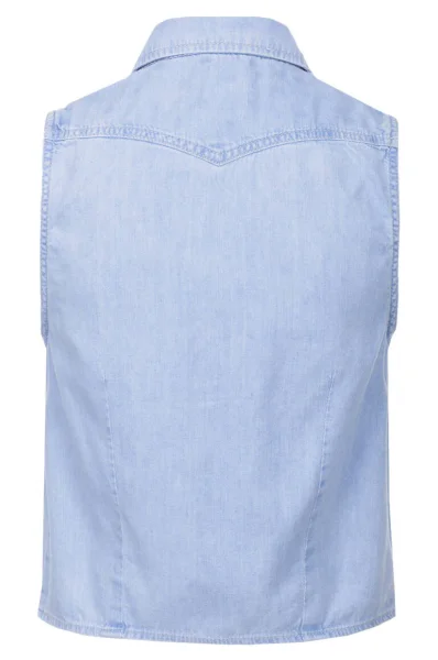 Bluzka Binx | Regular Fit Pepe Jeans London błękitny