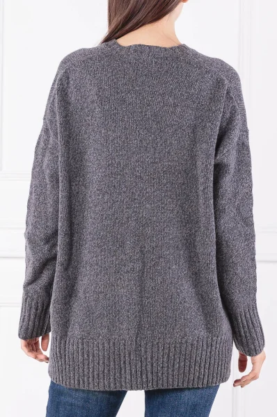 Wool sweater | Loose fit | with addition of cashmere POLO RALPH LAUREN charcoal